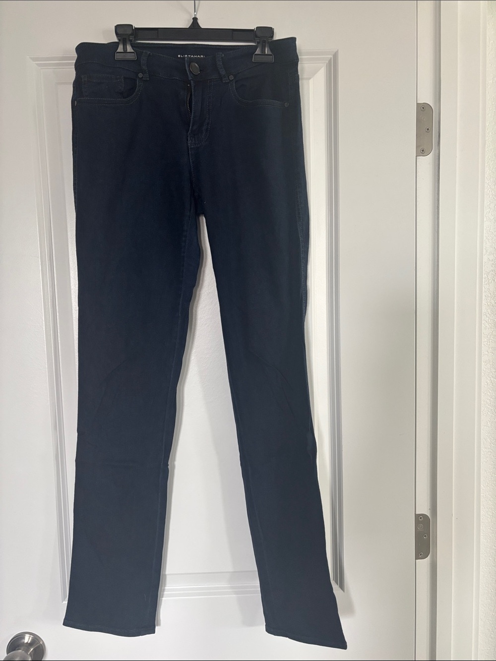 Dark Wash Straight-Leg Jeans